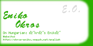 eniko okros business card